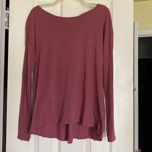 Lululemon Backless Pink Long Sleeve